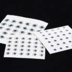 Adhesive Eyes - silver black