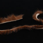 Barred Rabbit Strips - black barred medium brown