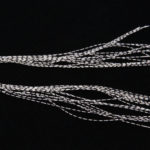 Grizzly Barred Rubber Legs - white