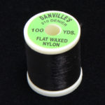 Danville Flat Waxed Nylon - black