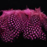 Strung Guinea Feathers - hot pink