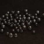Slotted Tungsten Beads - black