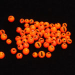 Slotted Tungsten Beads - orange