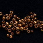 Tungsten Beads - anodized bug brown