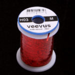 Medium Veevus Holographic Tinsel - red