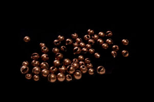 Slotted Tungsten Beads bug brown