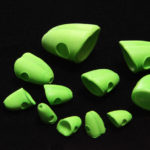 Double Barrel Popper Bodies - chartreuse