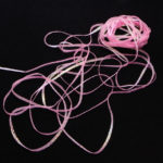 Mini Flat Braid" - pink pearl
