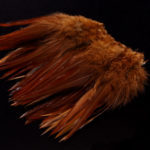 Strung Chinese Saddle Hackle 5-7" - fiery brown