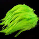 Strung Chinese Saddle Hackle 5-7" - chartreuse