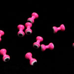 Double Pupil Lead Eyes - fluo pink/white