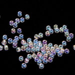Tyers Glass Beads - irrisé clear