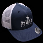 Fly With Us Trucker Cap - blue/white