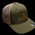 Fly With Us Trucker Cap - olive/tan