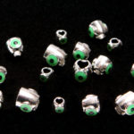 Bob Pop's Tungsten Eyed Jiggy Heads - nickel/chartr eyed
