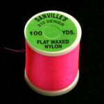Danville Flat Waxed Nylon - fluo red