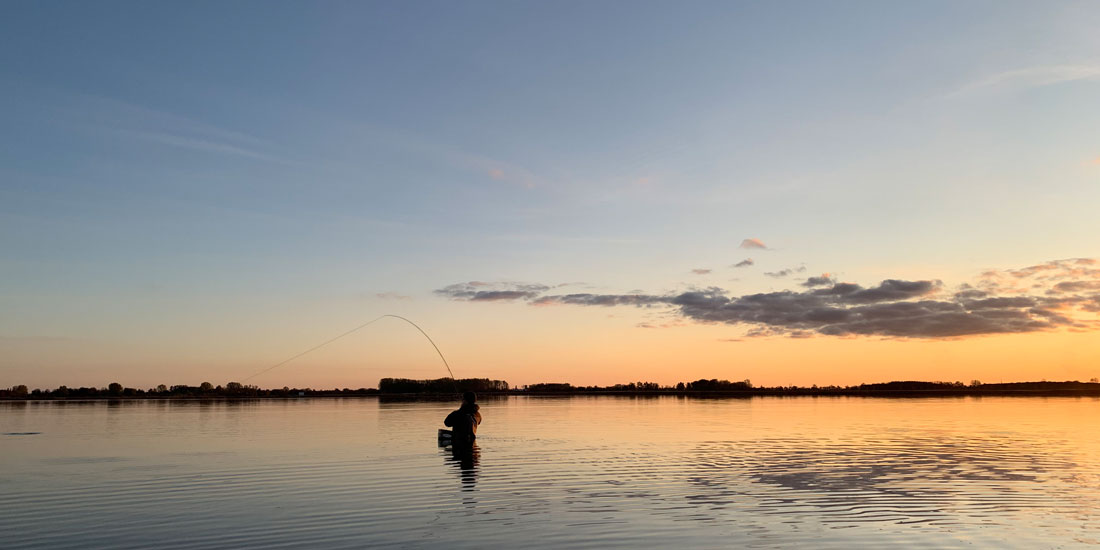 Fliegenfischen auf Hechte in Rügen