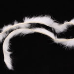 Micro Mink Zonker Strips - natural white