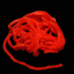 Semperfli Sparkle Worm Chenille - fluo red