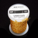 Veevus Mini Flat Braid - shiny gold