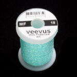 Veevus Mini Flat Braid - teal blue pearl