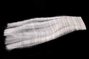 Strung Fuzzy Fiber white