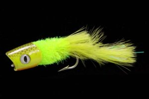 Surface Seducer Howitzer Baitfish Popper yellow chartreuse
