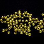 Slotted Tungsten Beads - anodized olive